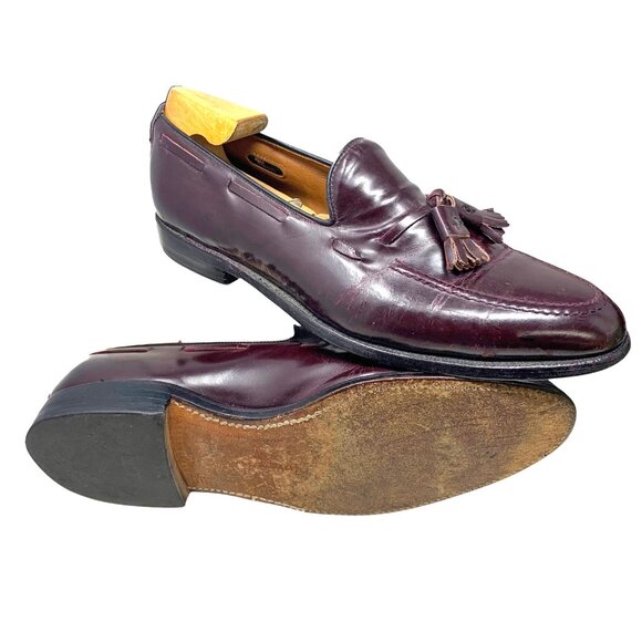 Allen Edmonds‎ Grayson 8297 Burgundy Calfskin Tassel Loafers